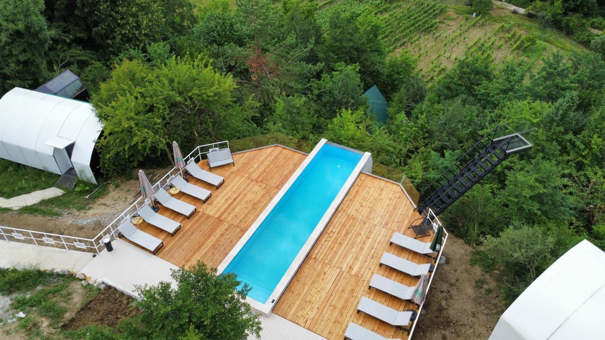 Glamping Georgia Krikhi Hotel Амбролаури Екстериор снимка